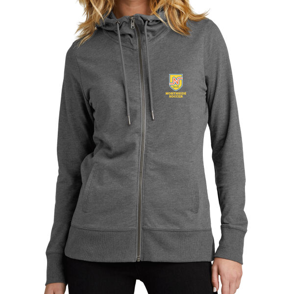 Northside Soccer Printed - Women's Featherweight French Terry Full Zip Hoodie Thumbnail