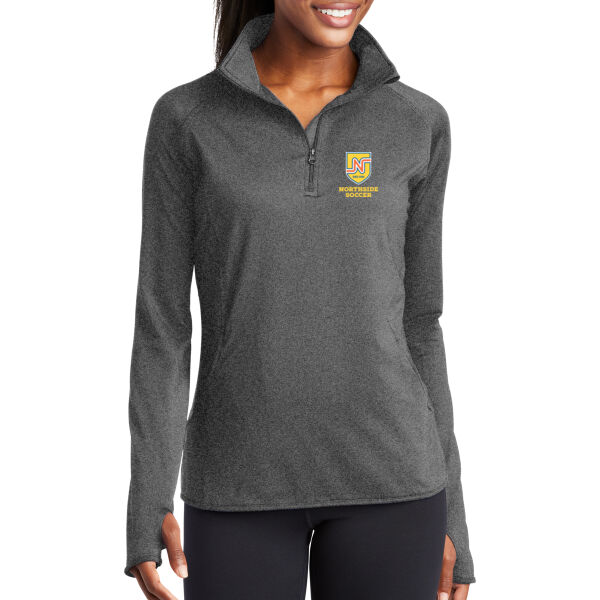 Northside Soccer Printed - Ladies Sport Wick ® Stretch 1/4 Zip Pullover Thumbnail